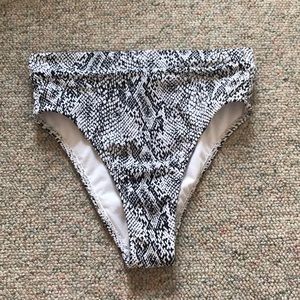 Snake skin print Bikini bottom